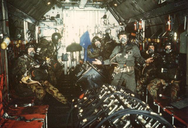 RAF Hecules during HALO sortie 1985