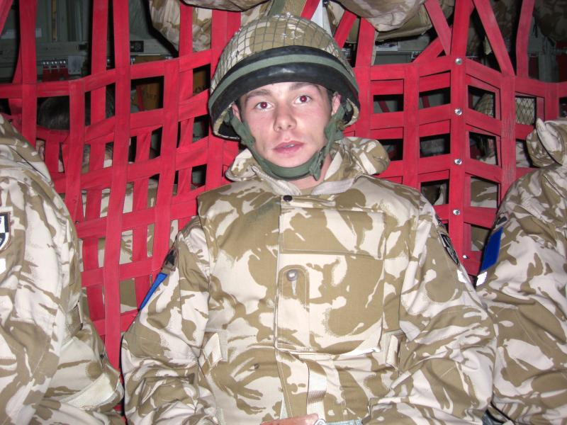 Jason in bound to Helmand 2008  