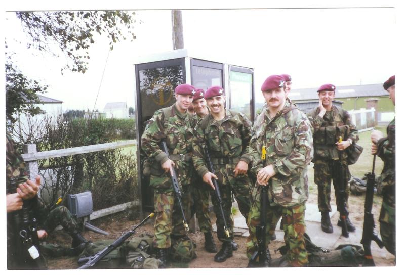 Soldiers of 15 Para at Barry Budden camp, c.1989