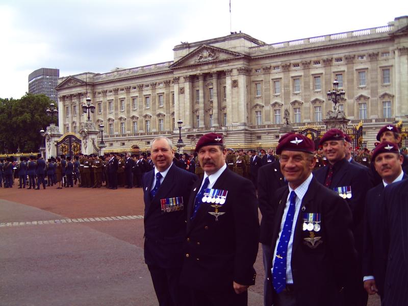 Veterans outside the Palace during the 25th Anniversary of the Falklands Campaign, London, 2007