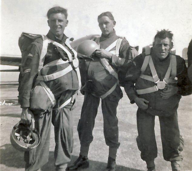 Paras ready for a practice drop to Jordan, at RAF Kabrit, Egypt