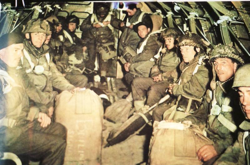 A Parachute Stick onboard bound for Operation Dragoon