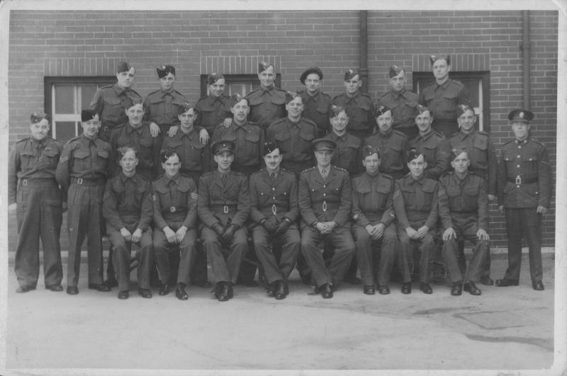 Group photograph of Parachute intake, Scarborough, c.1942-3