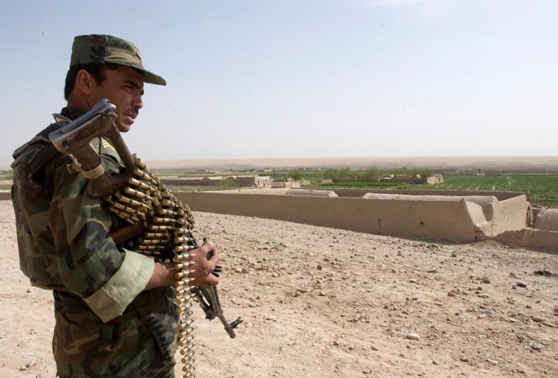 Afghan National Army soldier operating with 3 PARA, Kandahar, Afghanistan, 2008