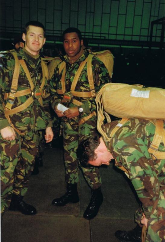 Lance Corporals Doug Ware and Adron Goddard, 144 AMS, Lyneham circa 1990