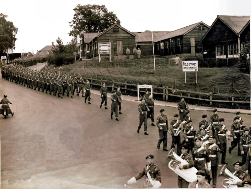 2nd Parachute Battalion, 16th Independent Parachute Brigade arrive at Aldershot from Germany, 1949