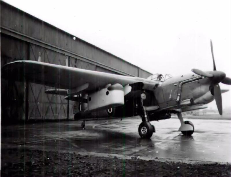 A Fairey Barracuda converted for parachute drops, AFEE, World War II ...