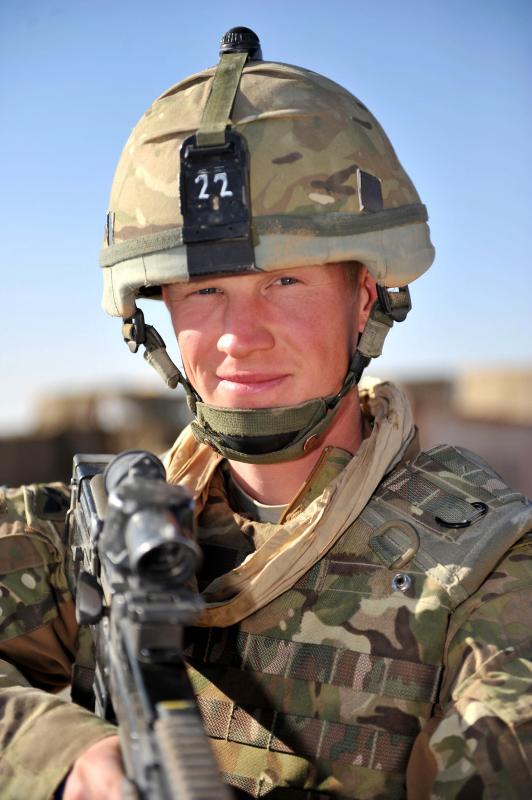 A Gunner, who became known as 'Bullet Magnet', from 7 PARA RHA, Afghanistan, 2010