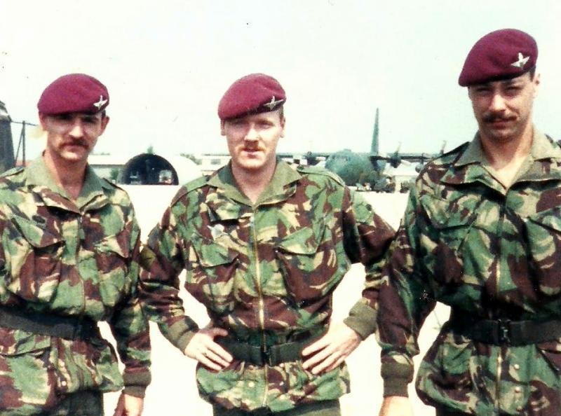 Cpls Brereton, Hendrie and Allison, D Coy , 4 PARA, Vicenza Italy 1988 ...