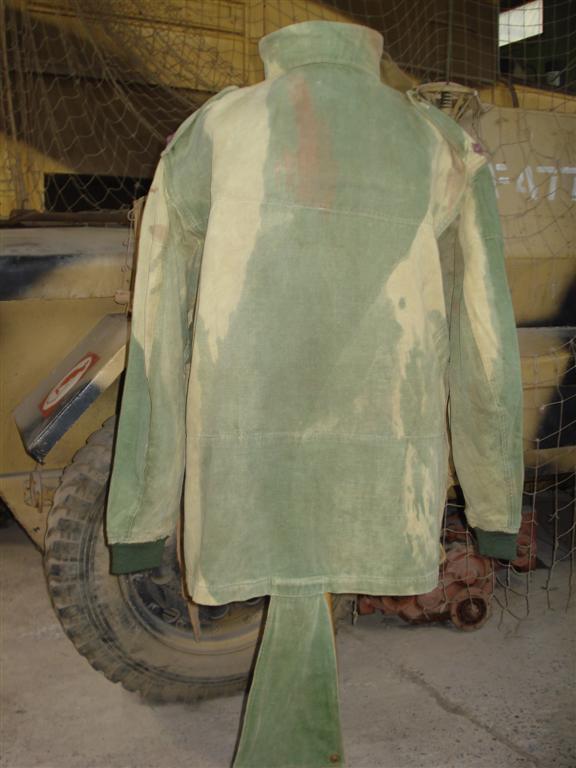 Rear View of 1st Pattern Smock, Hand Dyed.