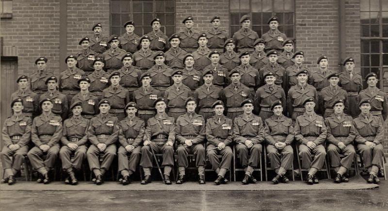 Group photograph of the Corporals' Mess, Airborne Forces Depot, c.1952