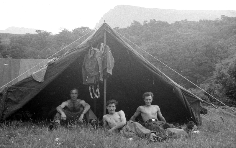 Camping in Wales 1958