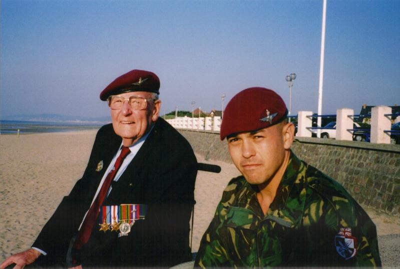 Normandy Barney Ross 9th Btn 6th AB Div and myself