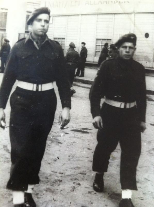 John P Watson (Jack) on right (as viewed) possibly In Greece