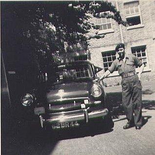 Ken Sellars by Brigadier Gordon's Staff Car
