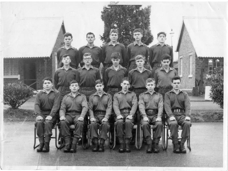 Junior Para, Drums Platoon, new intake, Malta Barracks, Jan 1967