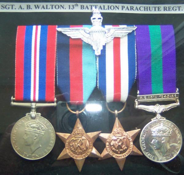 Aaron's medals which he would not apply for. His son acquired them following his fathers death.