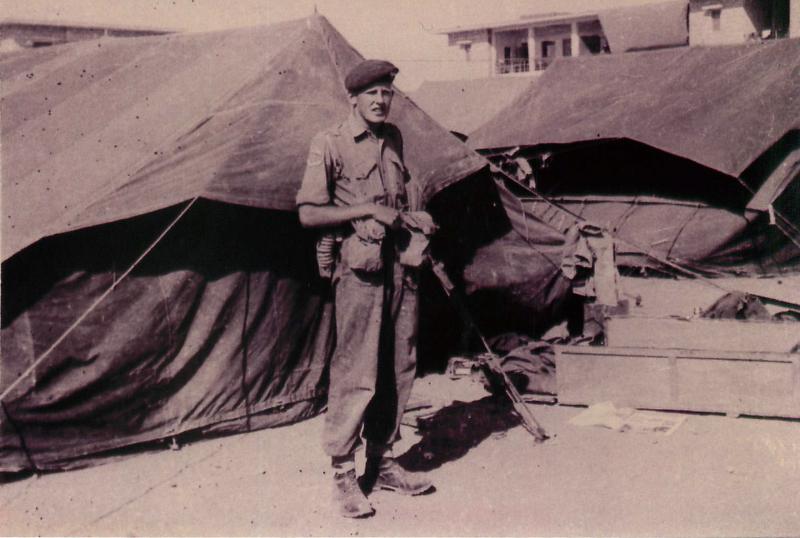Member of 2 PARA 'C' Company, Amman Airfield, Jordan, 1958