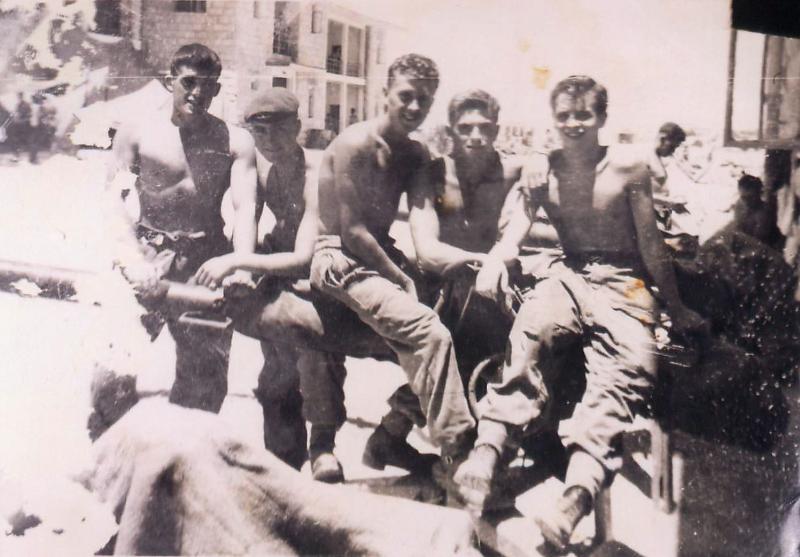 Members of the Anti-Tank Platoon, Support Company, 2 PARA on camp, Jordan, 1958