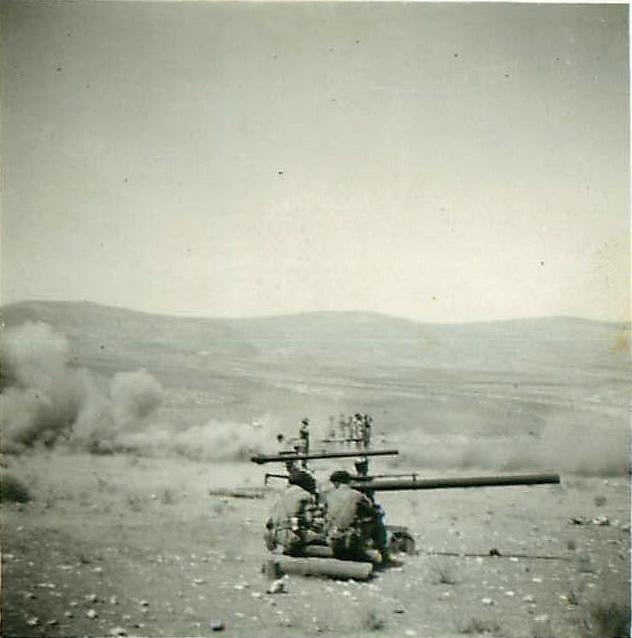 The Anti-Tank Platoon of 2 PARA firing 106mm Anti-Tank Guns, Jordan 1958