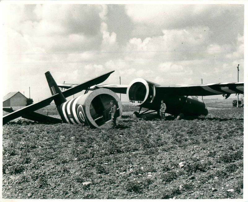 General Gales Horsa glider in Normandy at landing zone W.