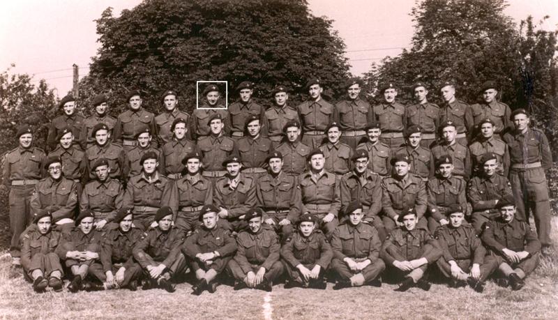 OS Headquarters 1st Parachute Brigade in 1944  L/Cpl Norman Harris top row, 5th from left 