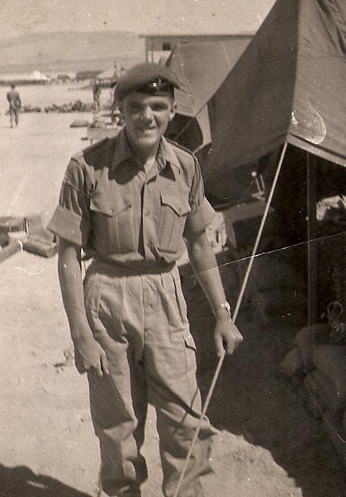 Private Alan Bridson, Amman, Jordan, 1958