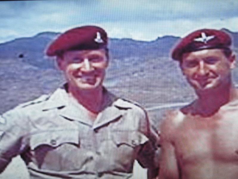 S/Sgt Riordan with C Company Sgt in Radfan 1964
