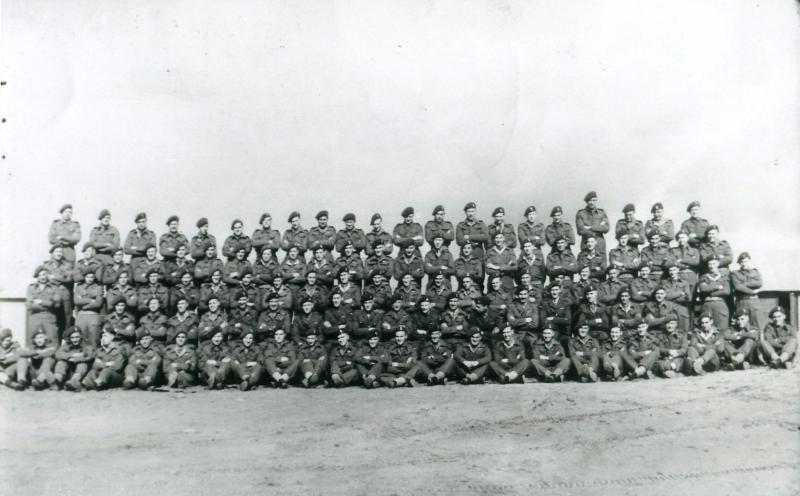Group photo of HQ Company, 1st Royal Ulster Rifles, 1944
