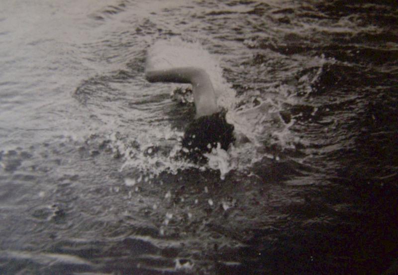Lance Cpl Arnold - Rhine swim 1948