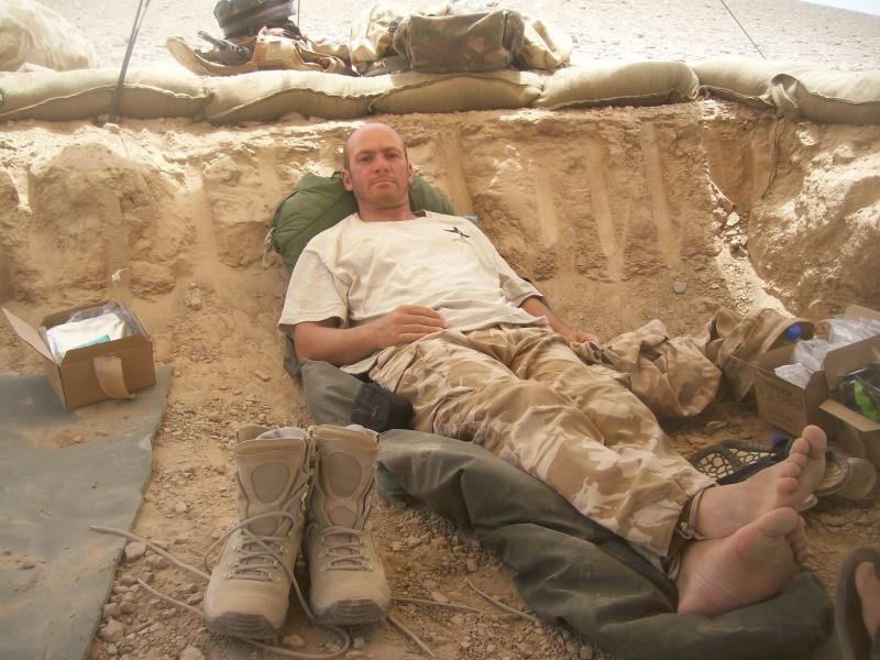 Trench-life, Helmand Province, summer 2008